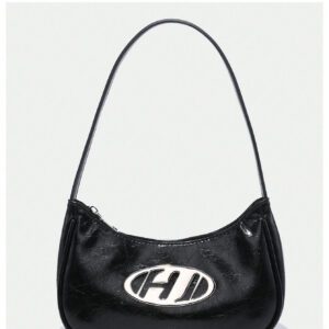 1 pièce Sac à bandoulière féminin à fermeture à glissière avec détail métallique vintage, à la mode pour un usage quotidien, funky et punk pour être porté dans la rue
