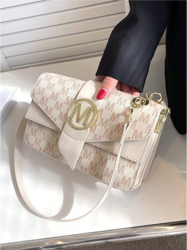 Femme Sac Porté Épaule Imprimé Lettre – Image 2