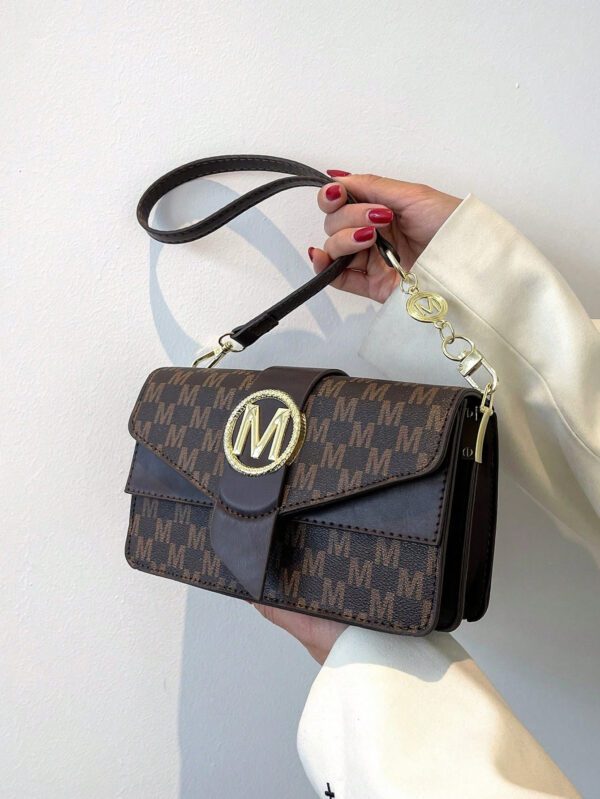 Femme Sac Porté Épaule Imprimé Lettre – Image 3