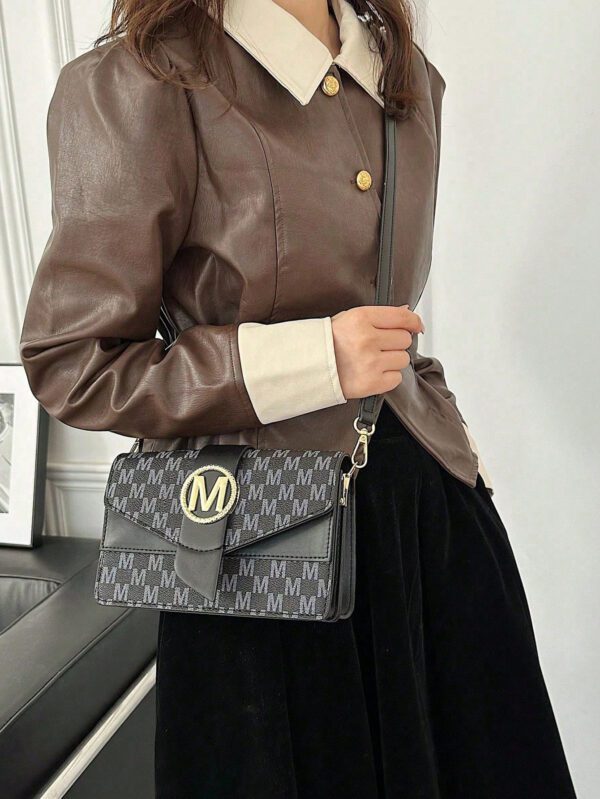 Femme Sac Porté Épaule Imprimé Lettre – Image 4