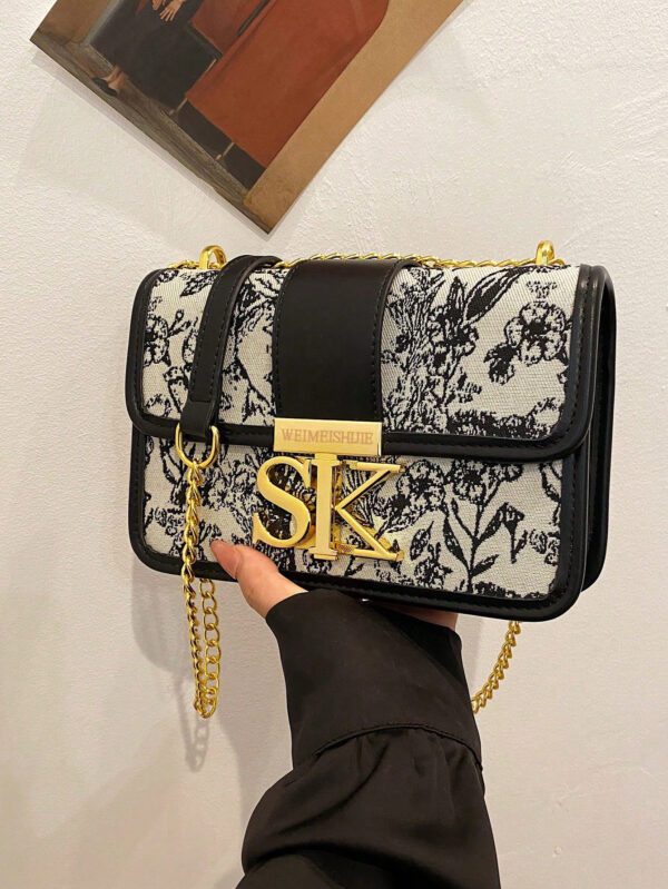 Femme Sac Porté Épaule Imprimé Lettre – Image 6