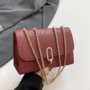 Un sac carré mini à rabat avec imprimé léopard rétro, un sac à bandoulière avec double chaîne en métal, ajustable en sac bandoulière, convient pour l'utilisation quotidienne des femmes et l'usage décontracté des étudiants, un sac tendance à imprimé léopard