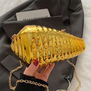 Petit sac personnalisé et créatif pour femmes, nouveau design de niche européen et américain tendance 2024. Sac bandoulière polyvalent en acrylique avec motif de coquillage