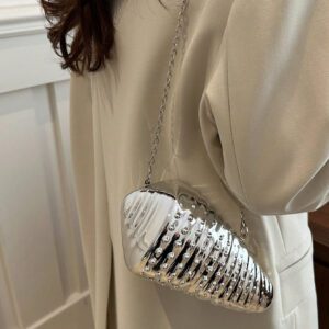 Petit sac personnalisé et créatif pour femmes, nouveau design de niche européen et américain tendance 2024. Sac bandoulière polyvalent en acrylique avec motif de coquillage