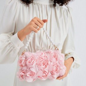Sac à main soyeux d'automne/hiver, sac à bandoulière avec chaîne métallique, sac décoré de faux perles, sac de soirée élégant, accessoire de robe d'anniversaire pour femme - Sac en fourrure (motif aléatoire)