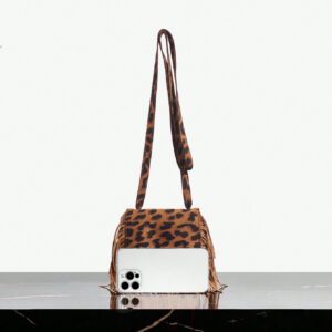 SHEIN SXY Sac à bandoulière croisé marron à imprimé léopard tendance pour femmes, sac à imprimé guépard tendance pour le retour du léopard
