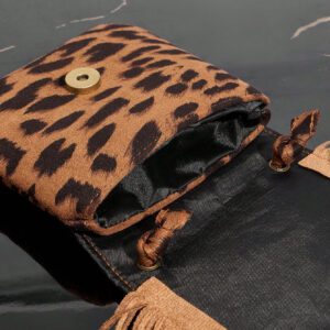 SHEIN SXY Sac à bandoulière croisé marron à imprimé léopard tendance pour femmes, sac à imprimé guépard tendance pour le retour du léopard