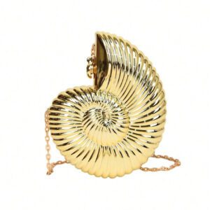 Conception de niche de coquillage, sac à chaîne acrylique créatif, sac pour femme, tendance personnalisée décontractée, sac à une épaule, forme d'escargot, sac à bandoulière mode et polyvalent, convenant pour les fêtes, les rues, la photographie