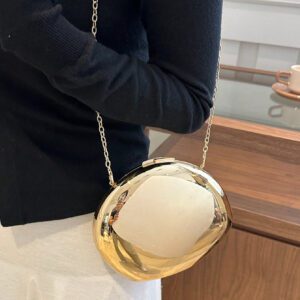 Nouveau sac à main de forme ovale en acrylique, sac à bandoulière/porté épaule pour femmes