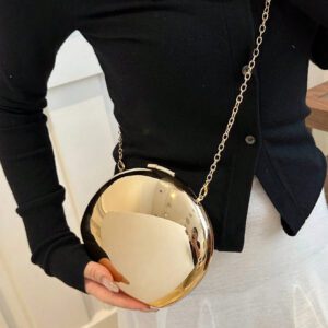 Nouveau sac à main de forme ovale en acrylique, sac à bandoulière/porté épaule pour femmes
