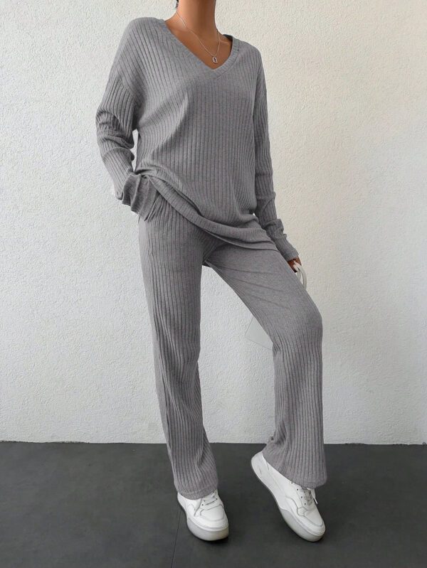 T-shirt épaule tombante et pantalon – Image 5