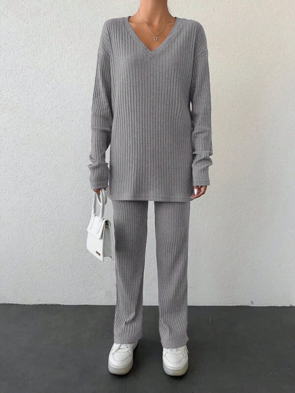T-shirt épaule tombante et pantalon – Image 6