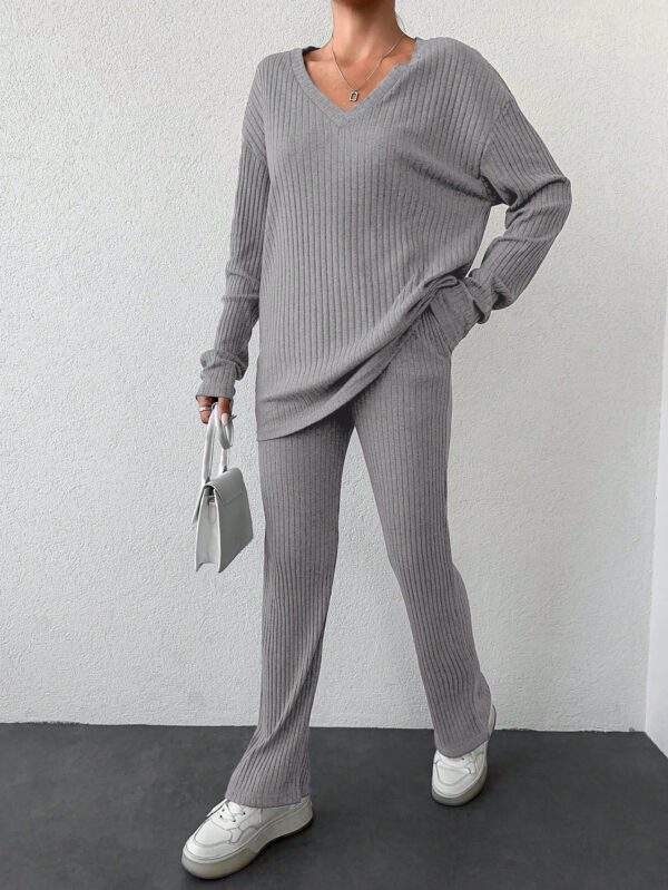 T-shirt épaule tombante et pantalon – Image 7