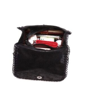 Sac carré léger et décontracté avec mini coutures avec chaîne à rabat pour adolescentes, femmes, étudiantes, recrues et cols blancs. Parfait pour le bureau, l'université, le travail, les affaires, les déplacements, l'extérieur, les voyages, les sorties.
