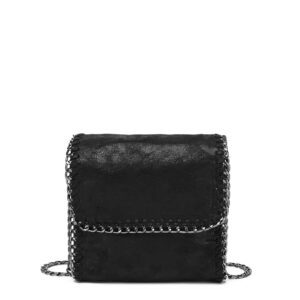 Sac carré léger et décontracté avec mini coutures avec chaîne à rabat pour adolescentes, femmes, étudiantes, recrues et cols blancs. Parfait pour le bureau, l'université, le travail, les affaires, les déplacements, l'extérieur, les voyages, les sorties.