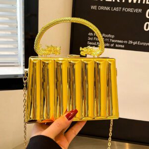 Sac bandoulière élégant pour femmes avec effet métallique, convenant aux cocktails, clubs, rendez-vous, dîners, sorties du soir, sac de mariée tendance, sac de danse tendance de mariée, parfait pour les fêtes, mariages, danses, dîners/banquets, assorti aux mariées, tenues de cérémonie, robes de danse, robes d'anniversaire, robes de soirée