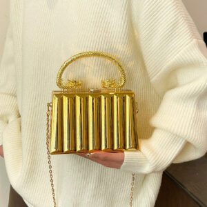 Sac bandoulière élégant pour femmes avec effet métallique, convenant aux cocktails, clubs, rendez-vous, dîners, sorties du soir, sac de mariée tendance, sac de danse tendance de mariée, parfait pour les fêtes, mariages, danses, dîners/banquets, assorti aux mariées, tenues de cérémonie, robes de danse, robes d'anniversaire, robes de soirée