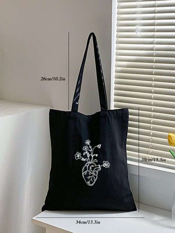 Cabas Petit Cœur & Fleuri Preppy – Image 7