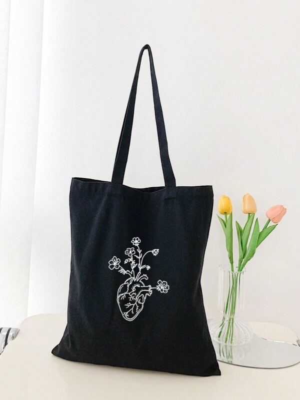 Cabas Petit Cœur & Fleuri Preppy – Image 12