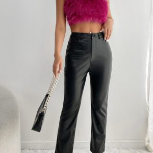 SHEIN PETITE Top bandeau court unicolore duveteux