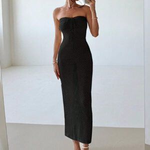 Aloruh Robe pour femmes à la plage élastique en crochet d'abricot fait-main, simple et élégante pour les vacances