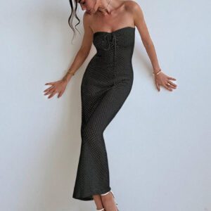 Aloruh Robe pour femmes à la plage élastique en crochet d'abricot fait-main, simple et élégante pour les vacances