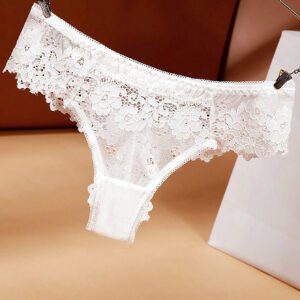 Aofeiqike Ensemble de lingerie en dentelle française de qualité comprenant un soutien-gorge et un slip sans armature, sans mousse, nouveau, fin et respirant, élastique, pour femmes