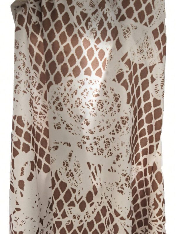 SHEIN SXY Robe ample imprimée en dentelle, coupe slim, convient pour l'été – Image 23