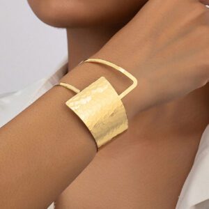 1 pièce Bracelet à la mode à détail géométrique pour femme pour décoration quotidienne