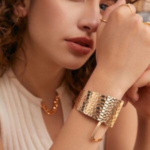 1 pièce Bracelet à la mode à détail géométrique pour femme pour décoration quotidienne