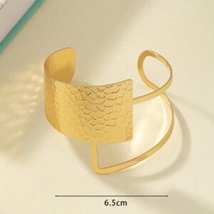 1 pièce Bracelet à la mode à détail géométrique pour femme pour décoration quotidienne