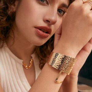 1 pièce Bracelet à la mode à détail géométrique pour femme pour décoration quotidienne