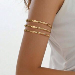 Bracelet de couche minimaliste à la mode, manchette de bras