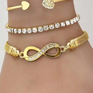 Ensemble De 4 Bracelets D'amour Pour Femmes En Étoile