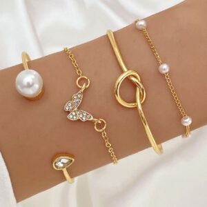 Ensemble De 4 Bracelets D'amour Pour Femmes En Étoile