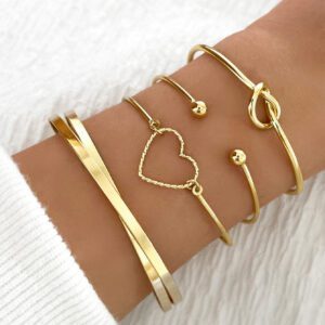 4 pièces/set Bracelet de décoration en forme de cœur pour la Saint-Valentin