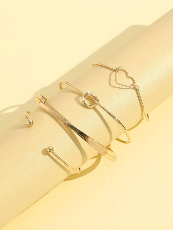 4 pièces/set Bracelet de décoration en forme de cœur pour la Saint-Valentin – Image 5