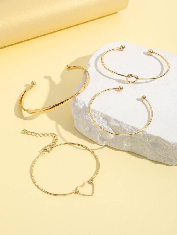 4 pièces/set Bracelet de décoration en forme de cœur pour la Saint-Valentin – Image 7
