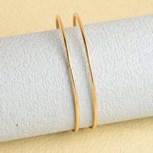 1 pièce Été plage or Bracelet femme métal Simple Double linéaire Bracelet fête vacances bijoux