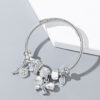 Bracelet à strass à breloque papillon