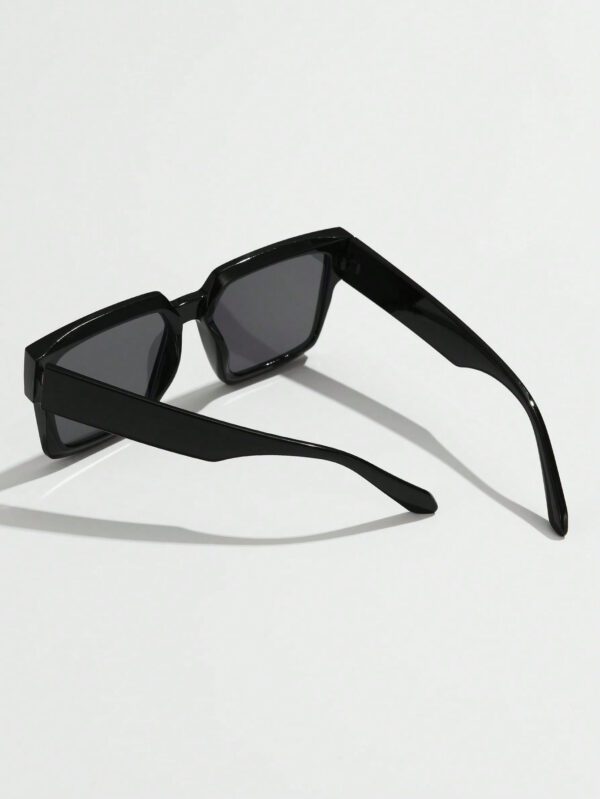 1 pièce Lunettes carrées vintage pour femmes, imprimé léopard, cadre large, classique, simple, casual, pour l'extérieur et les sports. Accessoires de mode pour femmes pour les voyages, la plage. Basiques pour tenues femme automne-hiver, casual chic, cadeaux – Image 4