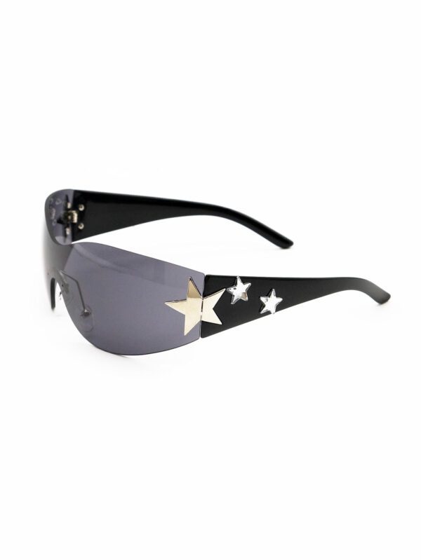 1 pièce Lunettes de mode Y2K pour femmes sans monture avec décoration en forme d'étoile, pour un usage quotidien – Image 9