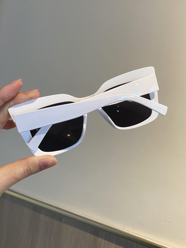 Lunettes de mode encadrées léopard pour femmes Grand cadre œil de chat rétro – Image 3