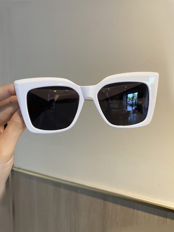 Lunettes de mode encadrées léopard pour femmes Grand cadre œil de chat rétro – Image 4
