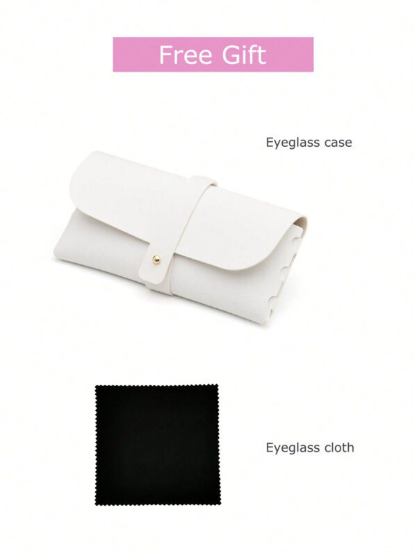Lunettes de mode encadrées léopard pour femmes Grand cadre œil de chat rétro – Image 5