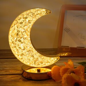 1 Pièce Lumière De Décoration En Forme De Lune Avec 3 Nuances Et Fonction De Gradation, Convient Pour La Décoration De Salle, Bureau, Table À Manger, Bar