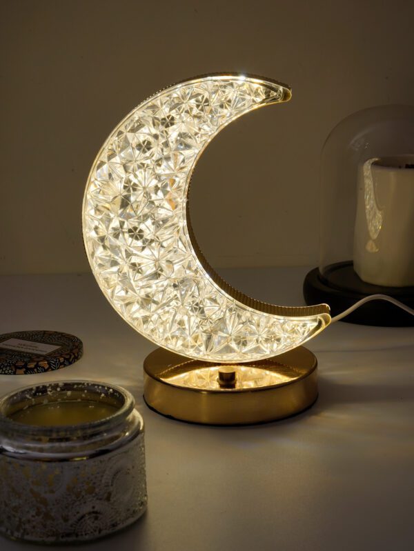 1 Pièce Lumière De Décoration En Forme De Lune Avec 3 Nuances Et Fonction De Gradation, Convient Pour La Décoration De Salle, Bureau, Table À Manger, Bar – Image 5