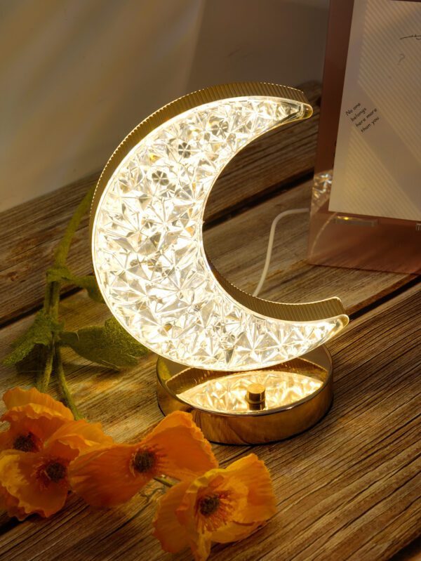1 Pièce Lumière De Décoration En Forme De Lune Avec 3 Nuances Et Fonction De Gradation, Convient Pour La Décoration De Salle, Bureau, Table À Manger, Bar – Image 6