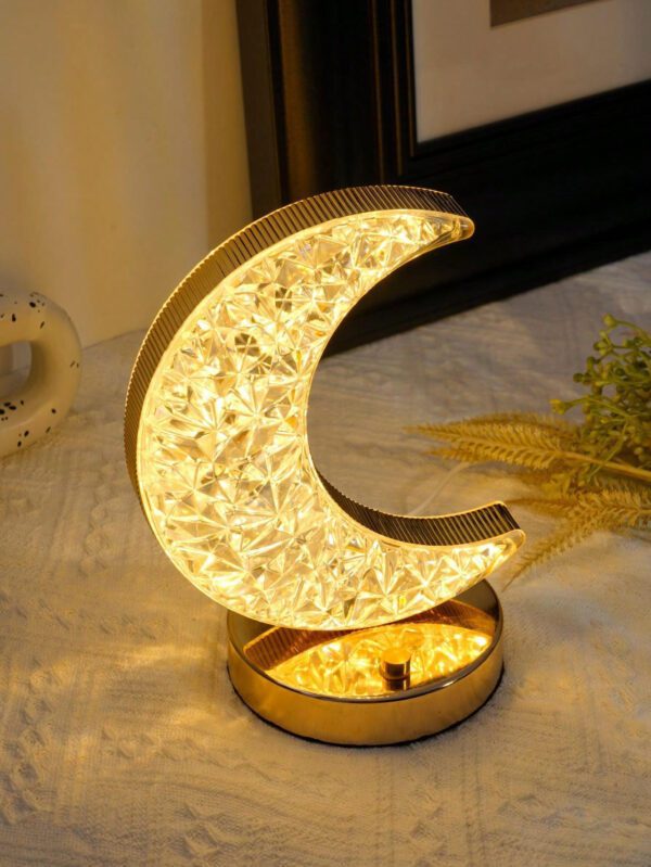 1 Pièce Lumière De Décoration En Forme De Lune Avec 3 Nuances Et Fonction De Gradation, Convient Pour La Décoration De Salle, Bureau, Table À Manger, Bar – Image 9