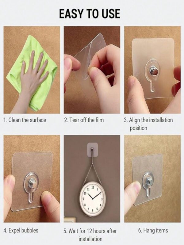 Ensemble De 18 Pièces De Fixations Pour Cadre Sans Trace Pour Images – Image 9